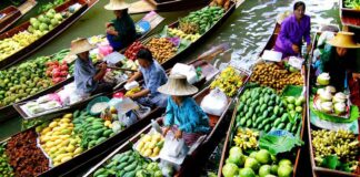 Floating Markets in Thailand