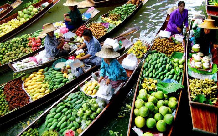 Floating Markets in Thailand